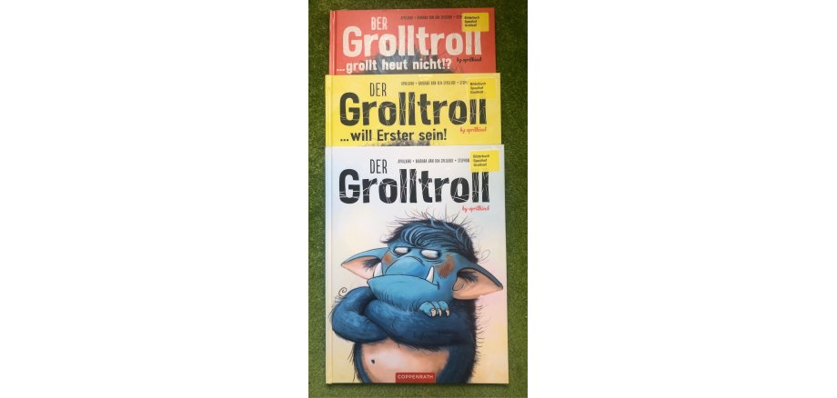 3 verschiedenen Bücher vom Grolltroll