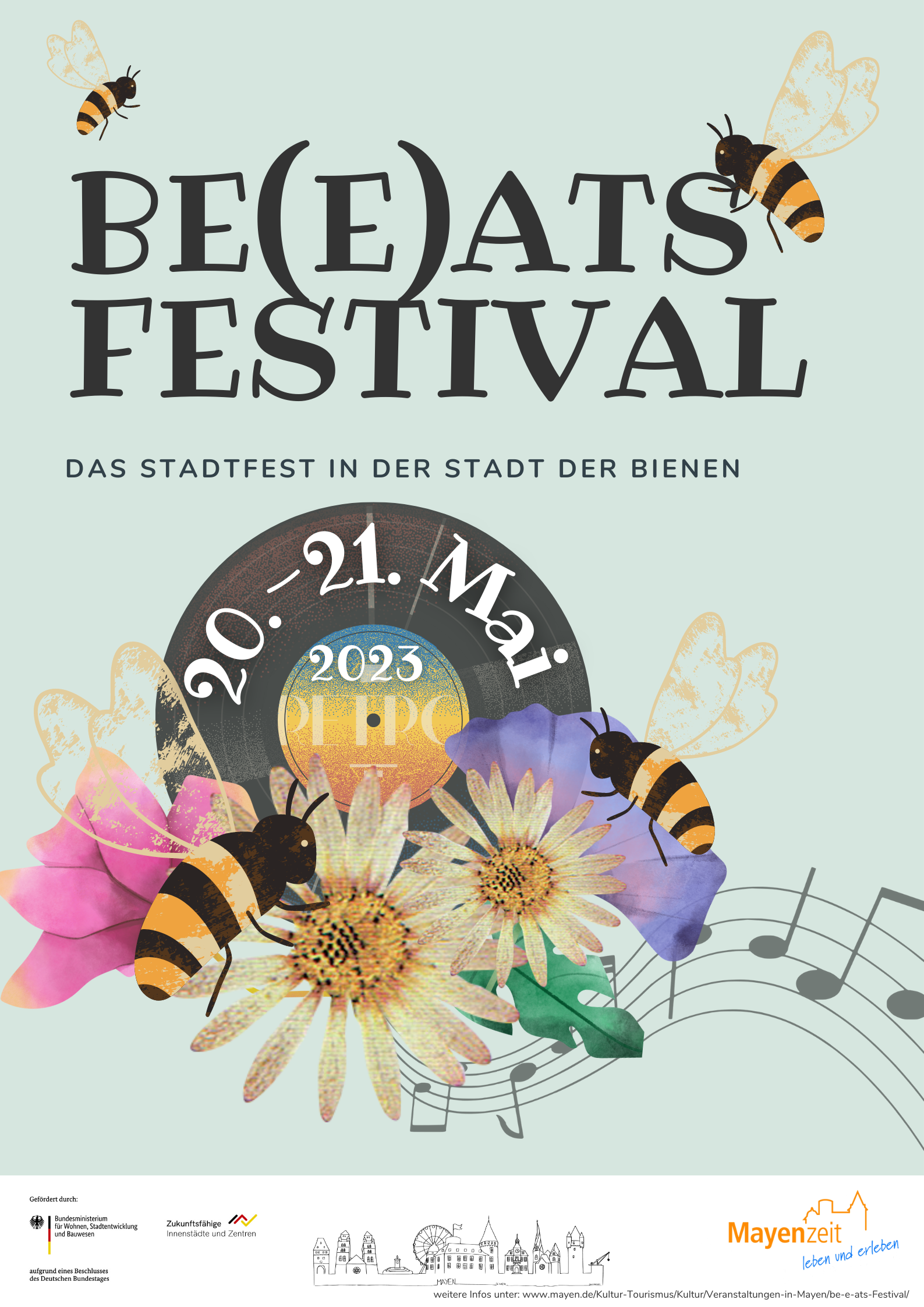 Plakat zum 1. Be(e)ats Festival 