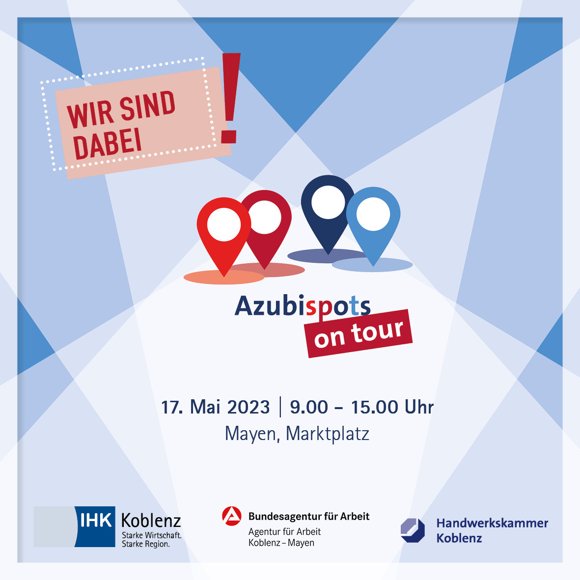 Umfangreiches Angebot mit Arbeitgebern aus der Region in Mayen vertreten Plakat zur Messe