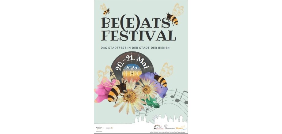 Das 1. Be(e)ats Festival lockt mit vielen Attraktionen Plakat zum Beeats Festival