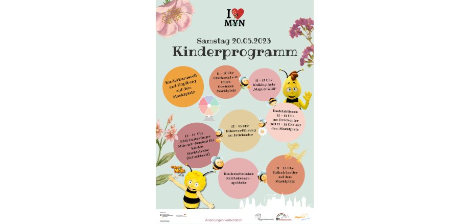 Werbeflyer zur Biene Maja und Willi beim Be(e)ats-Festival