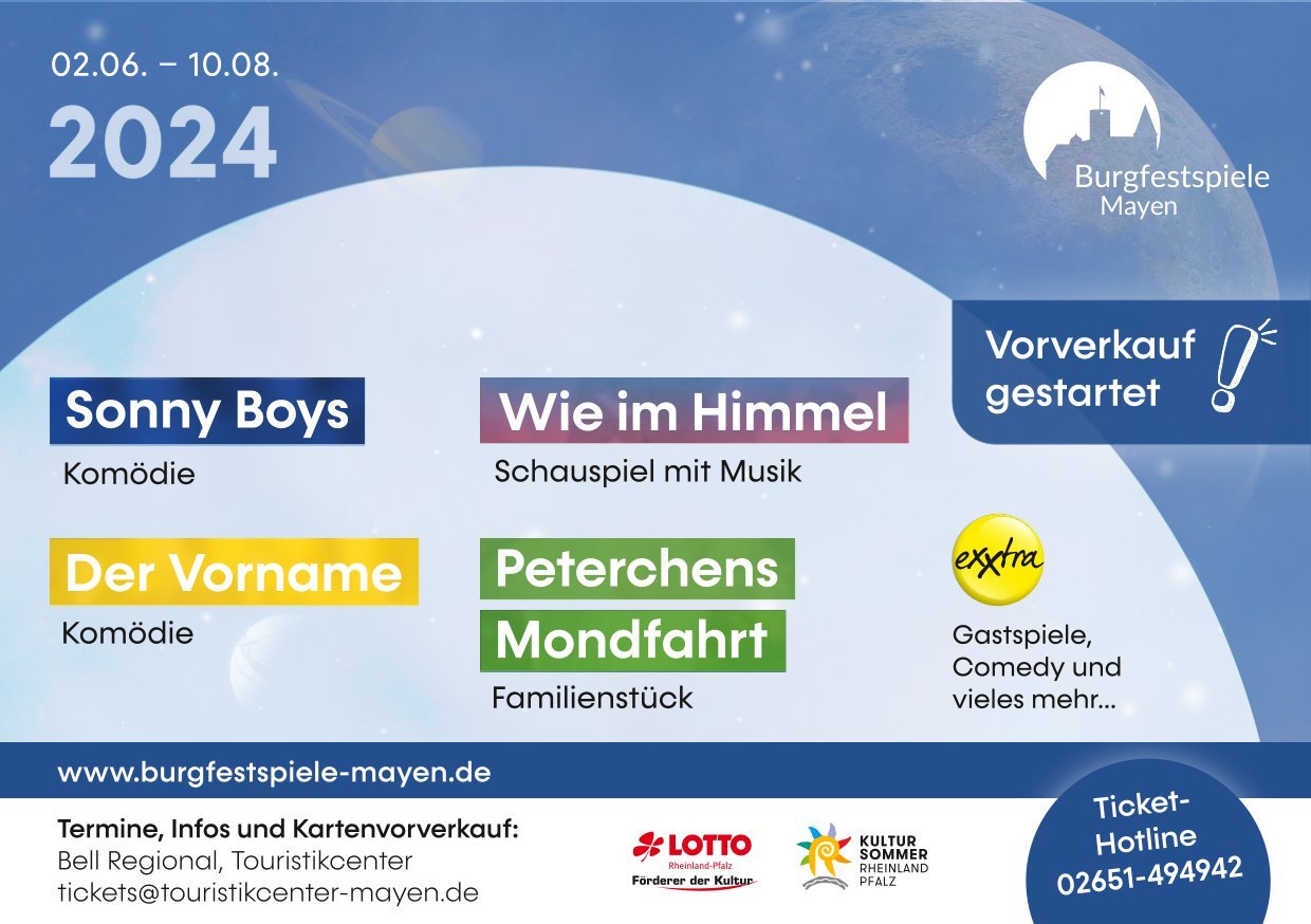 Kartenvorverkauf für die Burgfestspiele 