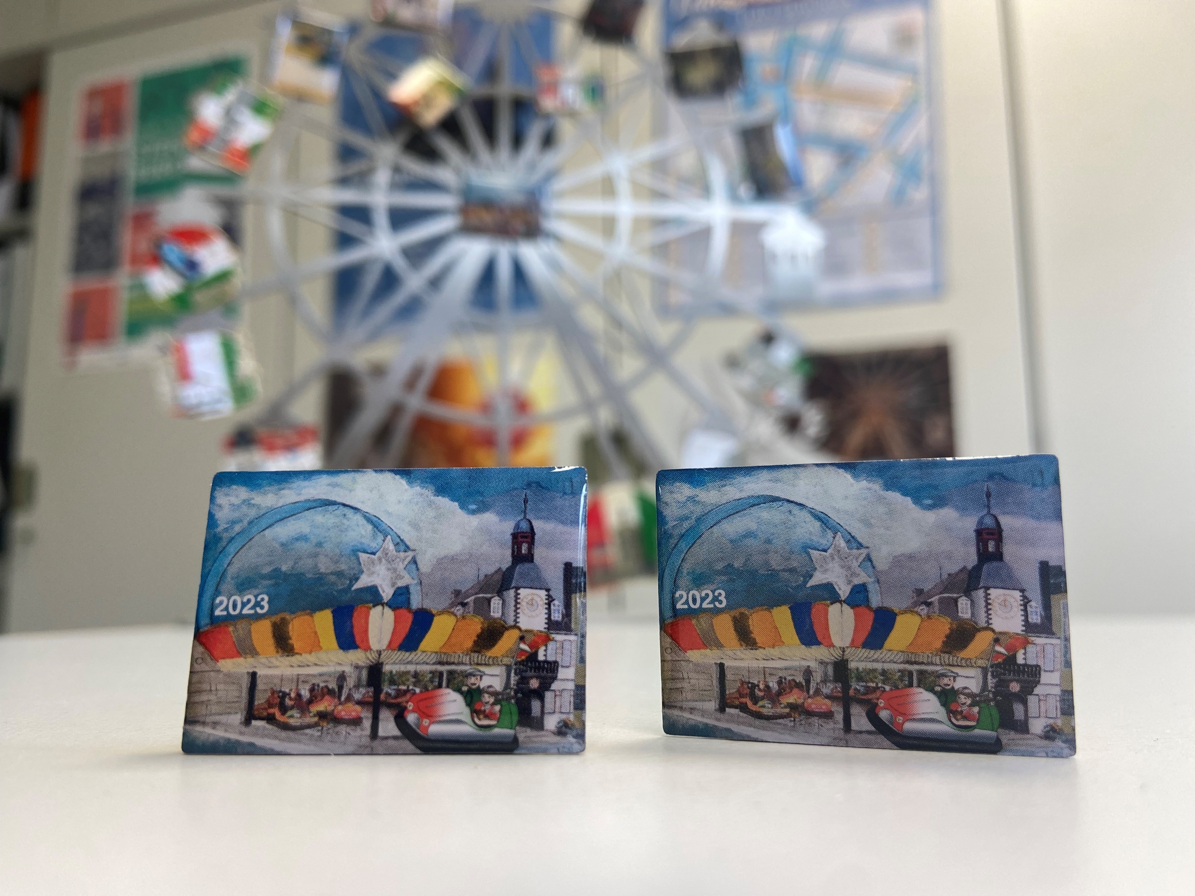 Ansteckpins mit Lukasmarkt Motiv 