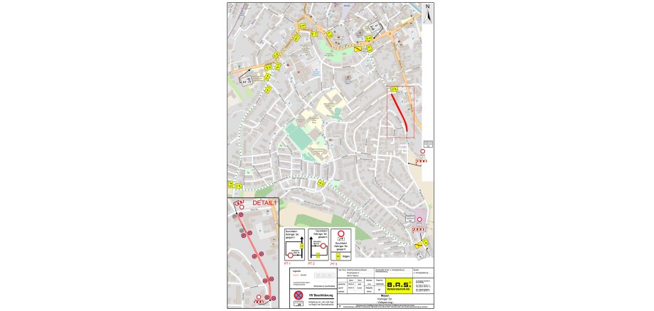 Innenstadtplan Bezirk Kehriger Straße