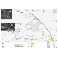 Lageplan 2 der Sperrung Bahnübergänge