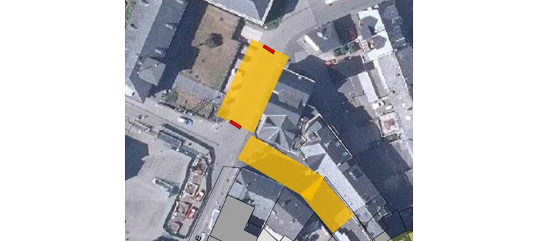 Lageplan der betroffenen Stellen Lageplan der betroffenen Stellen