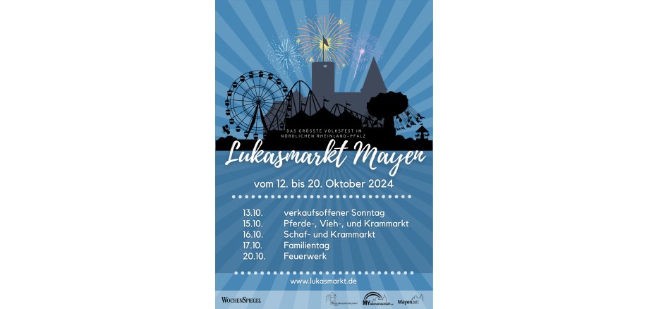 Plakat zum Lukasmarkt 2024