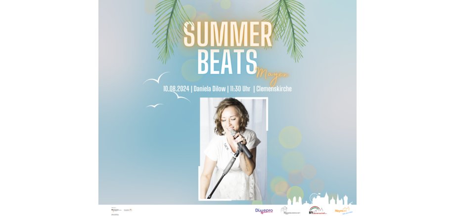 Flyer zu Daniela Dilow am 10. August bei den Summer Beats