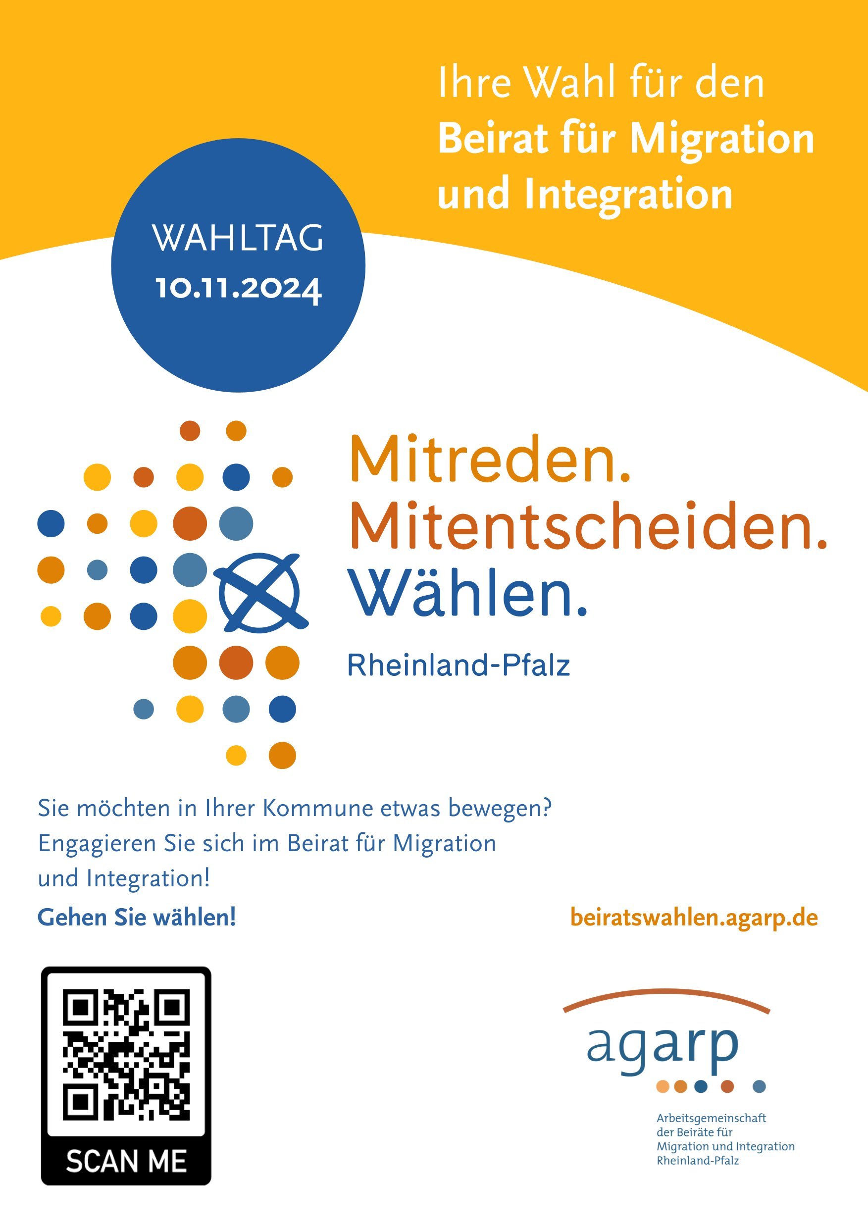 Infoplakat zu den Wahlen