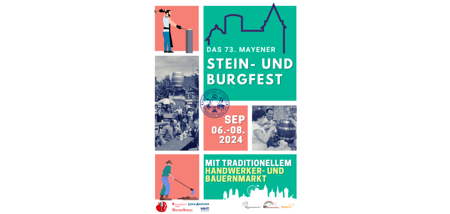 Plakat zum Stein und Burgfest