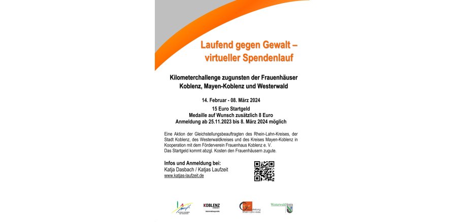 Plakat mit allen Informationen zum Spendenlauf