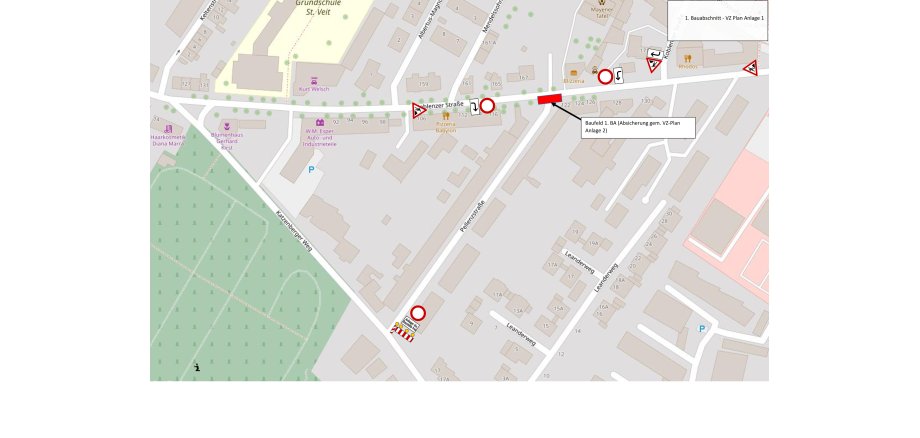 Lagepläne der Verkehrsführung Lagepläne der Verkehrsführung