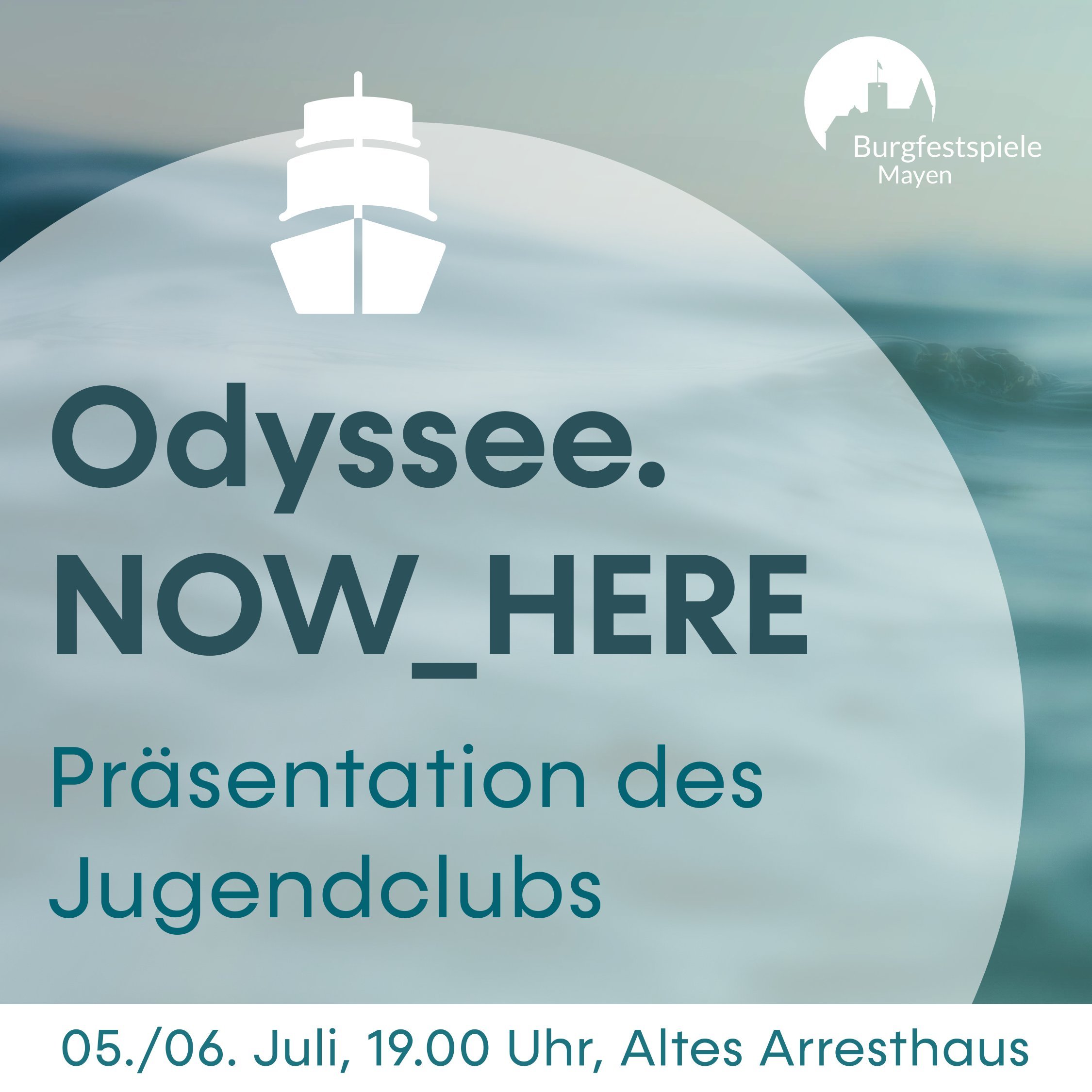 Flyer zur Präsentation des Jugendclubs am 5. und 6. Juli