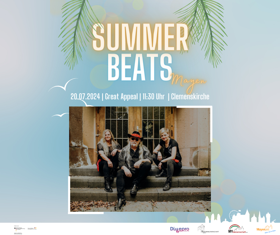 Flyer zu Great Appeal am 20. Juli bei den Summer Beats