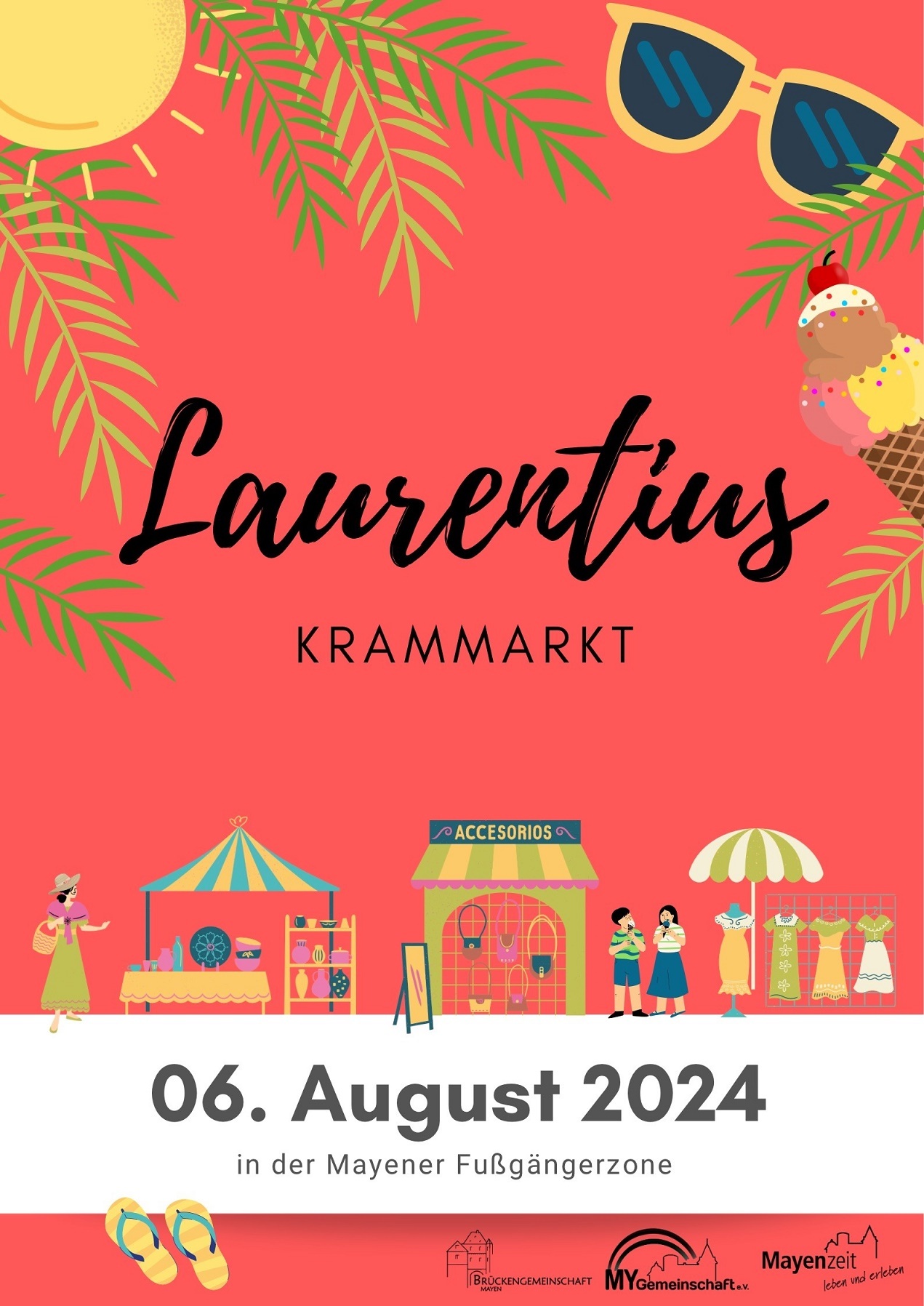 Plakat zum Laurentiusmarkt