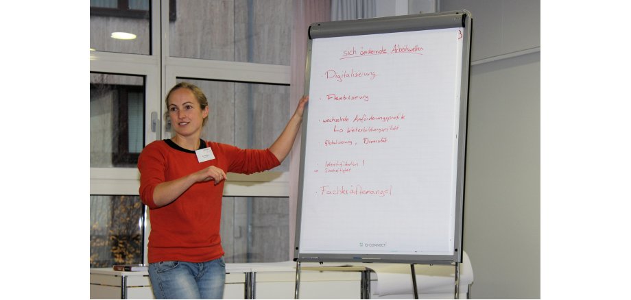 Dr. Ina Rüber-Teke präsentiert Ergebnisse