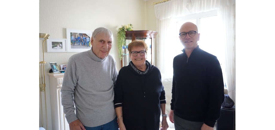 Gratulation der eisernen Hochzeit