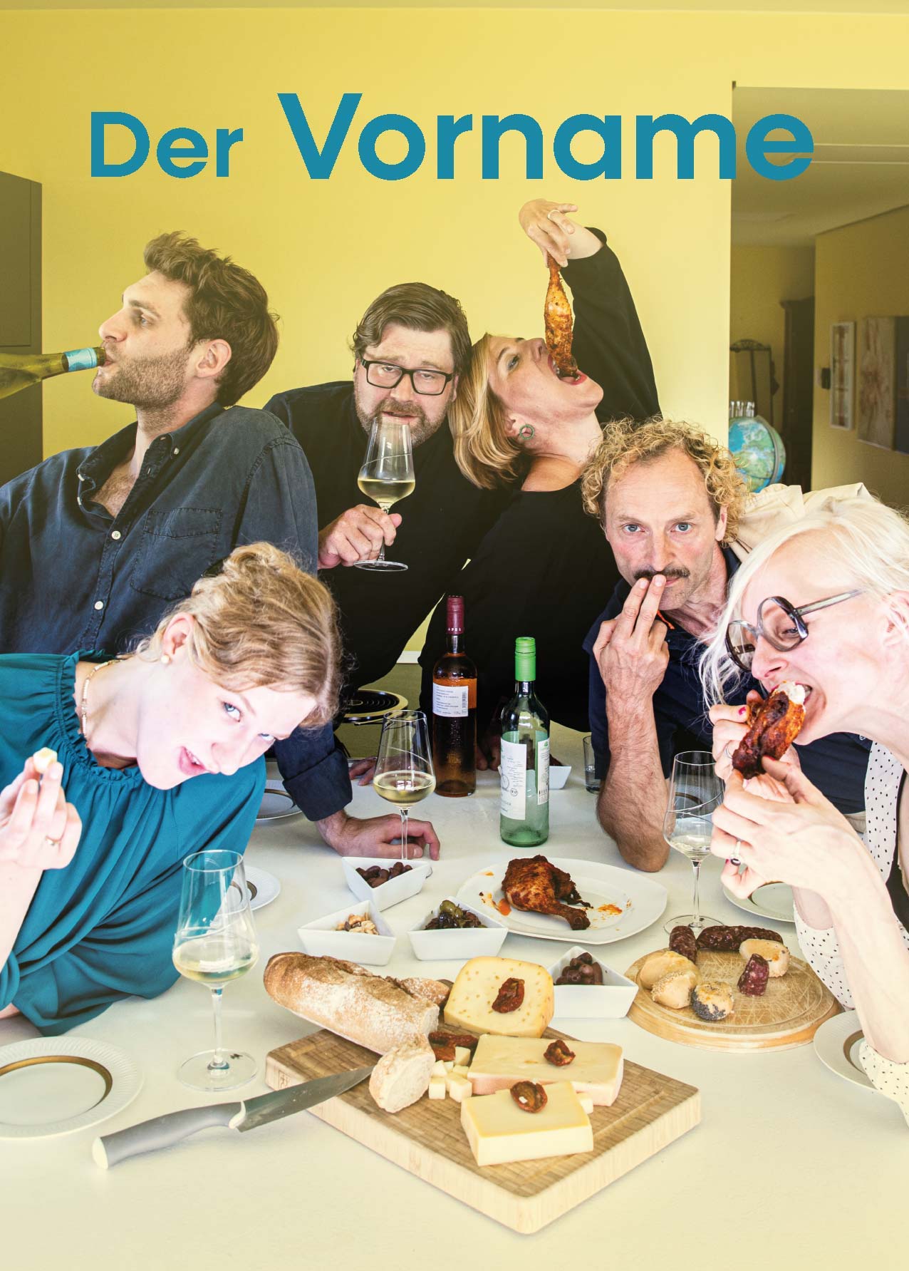 Werbeplakat zu „Der Vorname“ bei den Burgfestspielen 2024