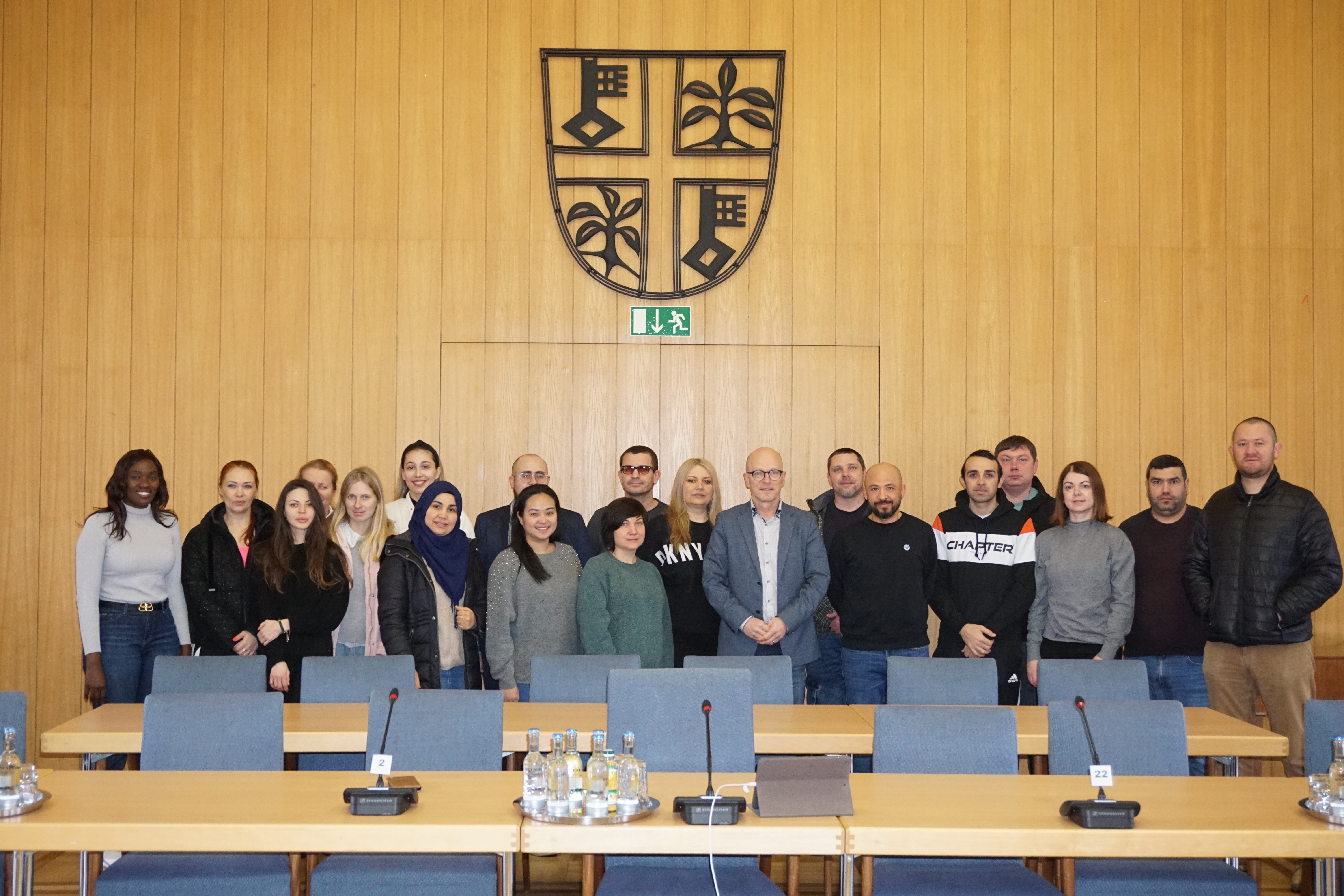 Teilnehmende der Komm-Aktiv im Sitzungssaal der Stadt Mayen