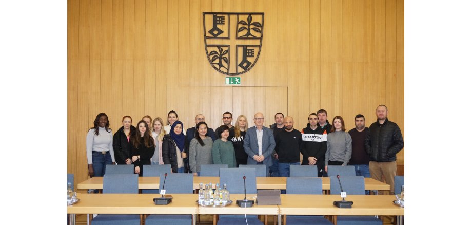 Teilnehmende der Komm-Aktiv im Sitzungssaal der Stadt Mayen