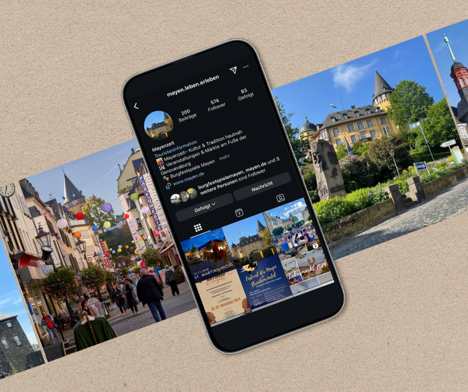Stadt Mayen belegt erneut den 20. Platz im Instagram-Kleinstadt-Ranking