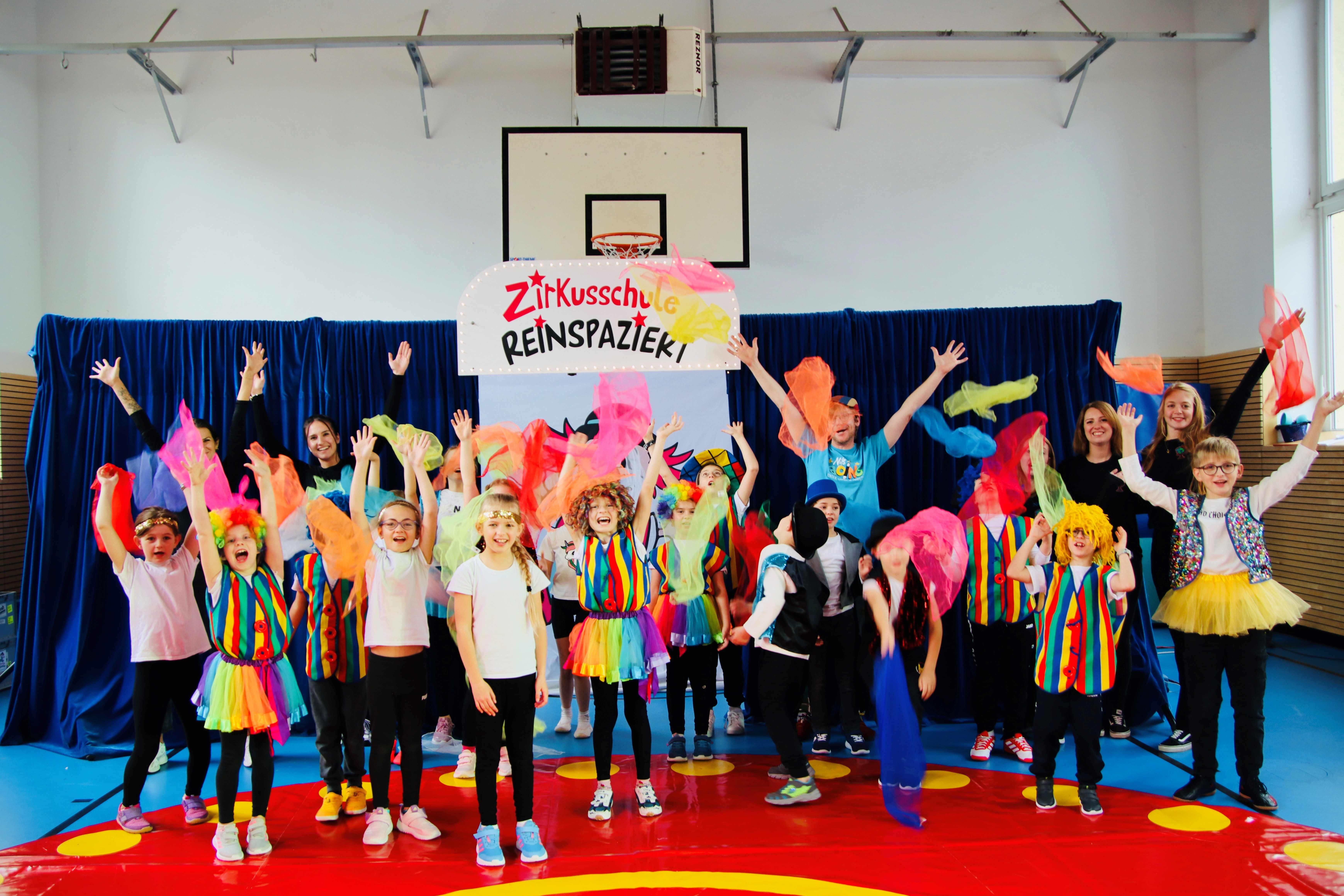 Die Kinder hatten viel Spaß in der Zirkuswoche