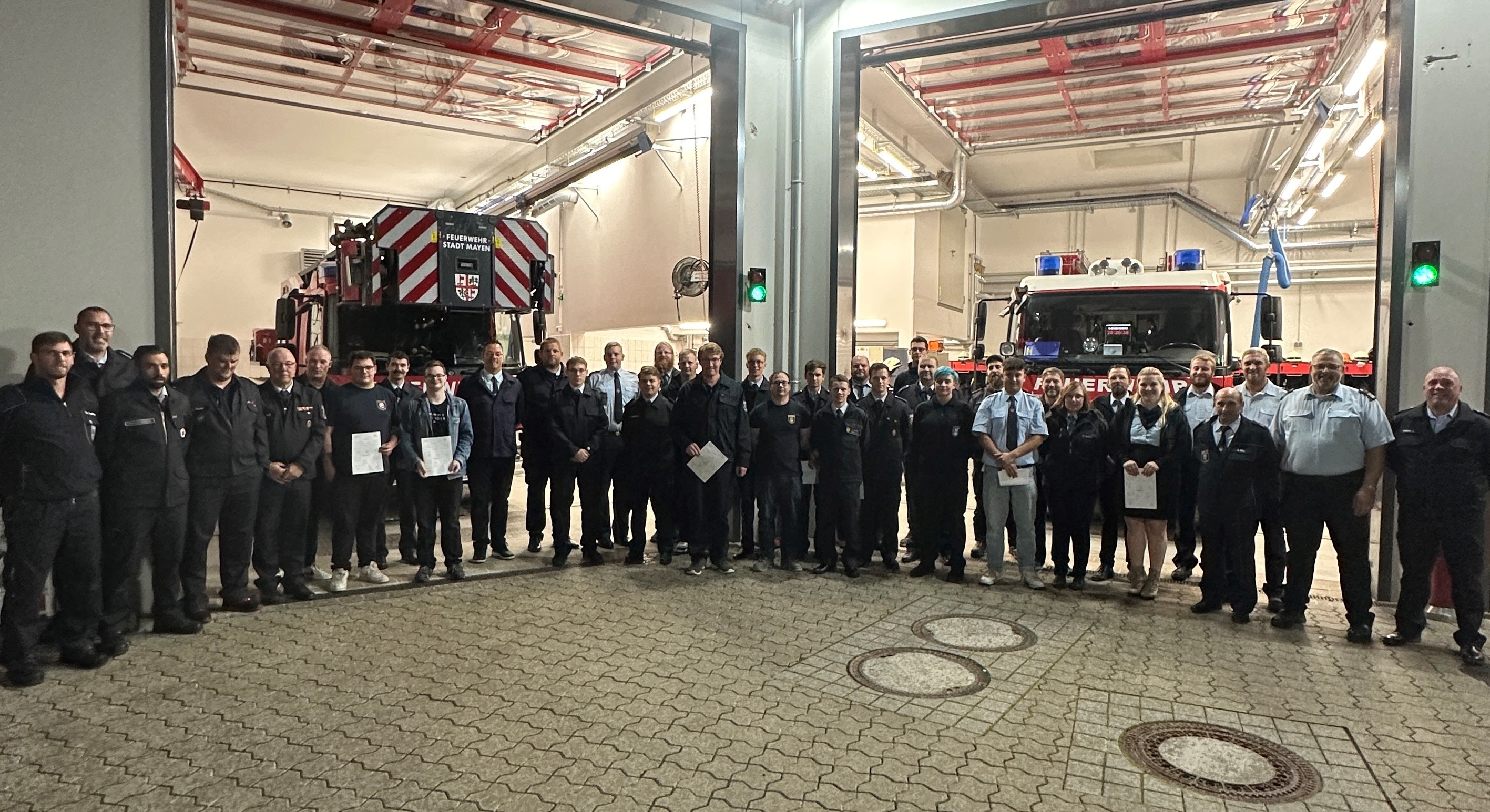 Die frisch ausgebildeten Maschinisten 