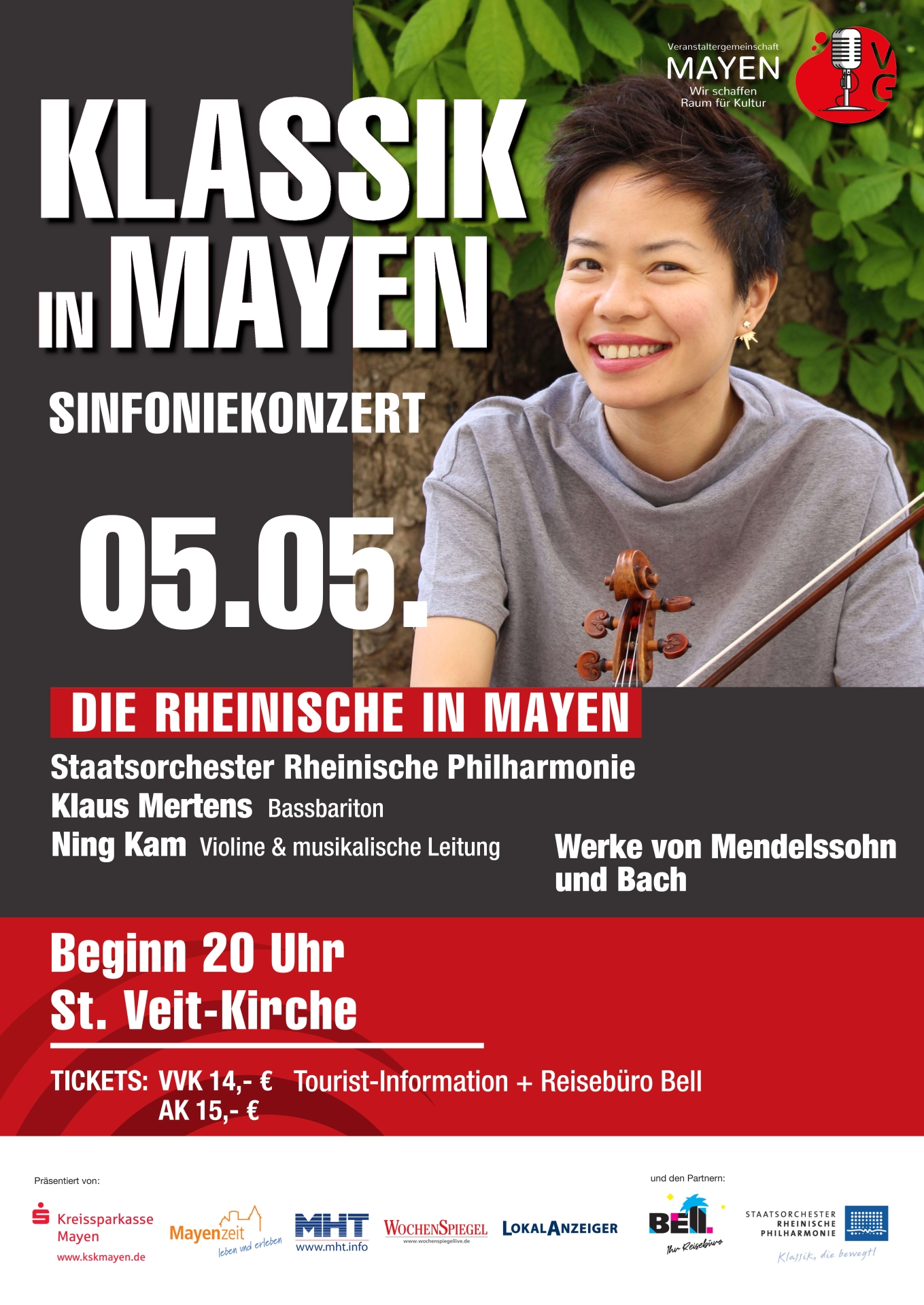 Plakat zum Klassikkonzert am 5. Mai