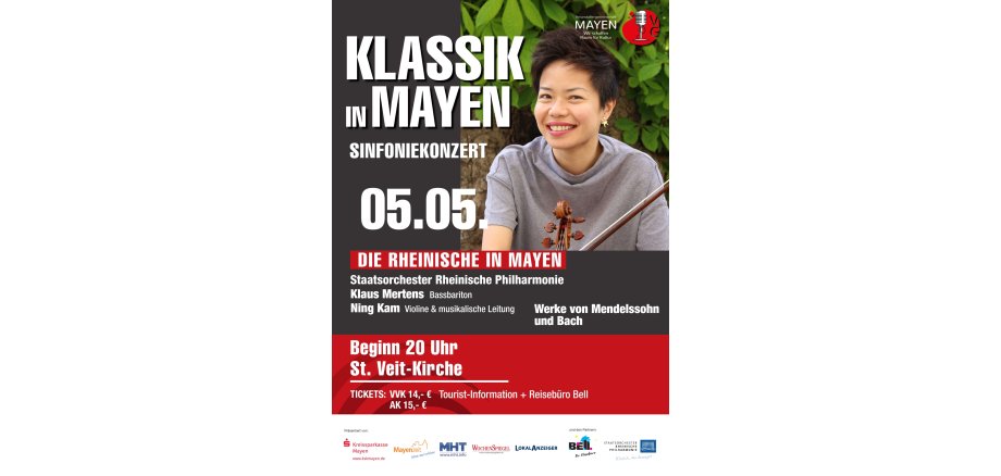 Plakat zum Klassikkonzert am 5. Mai