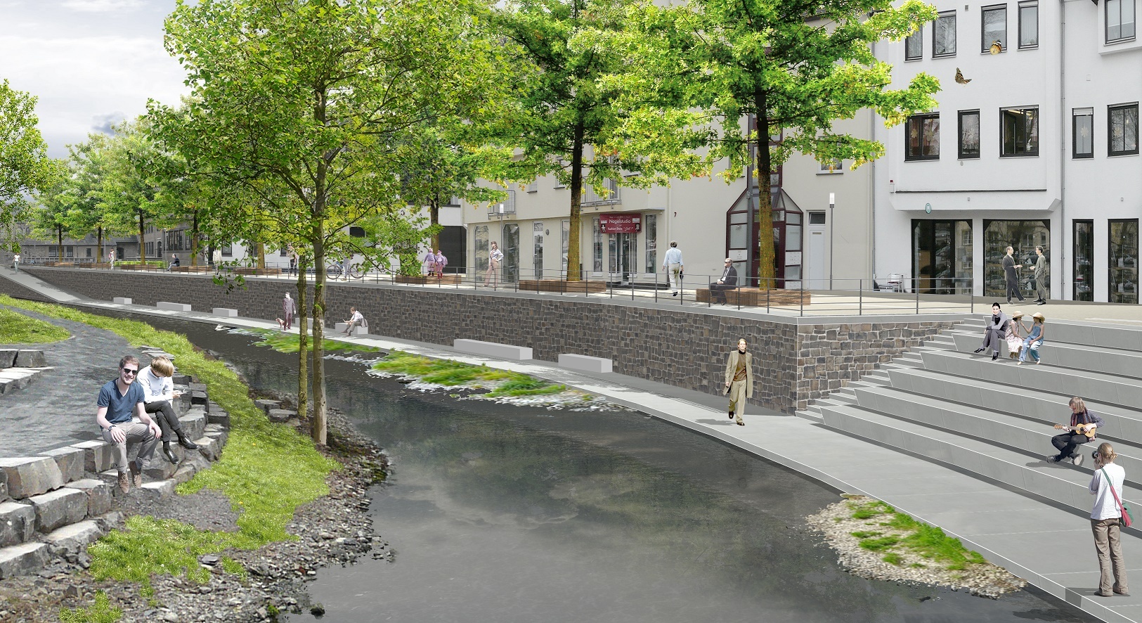 Ansicht des Wasserpförtchens nach dem Umbau