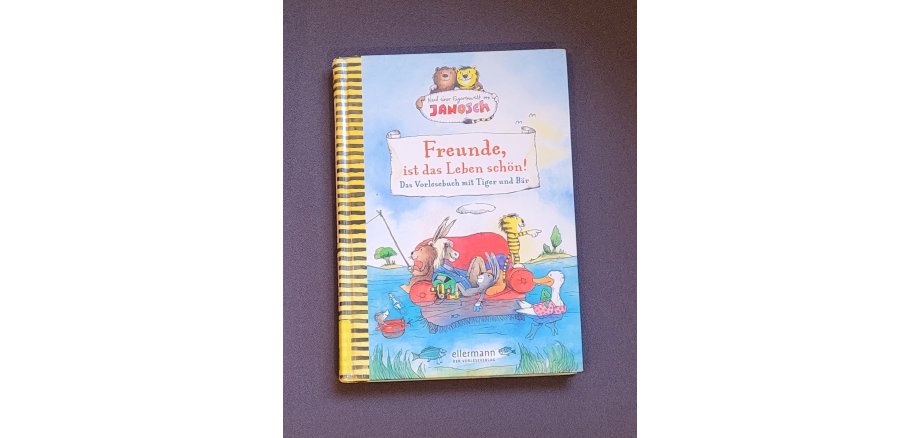 Ein Foto des Buches „Freunde, ist das Leben schön!“
