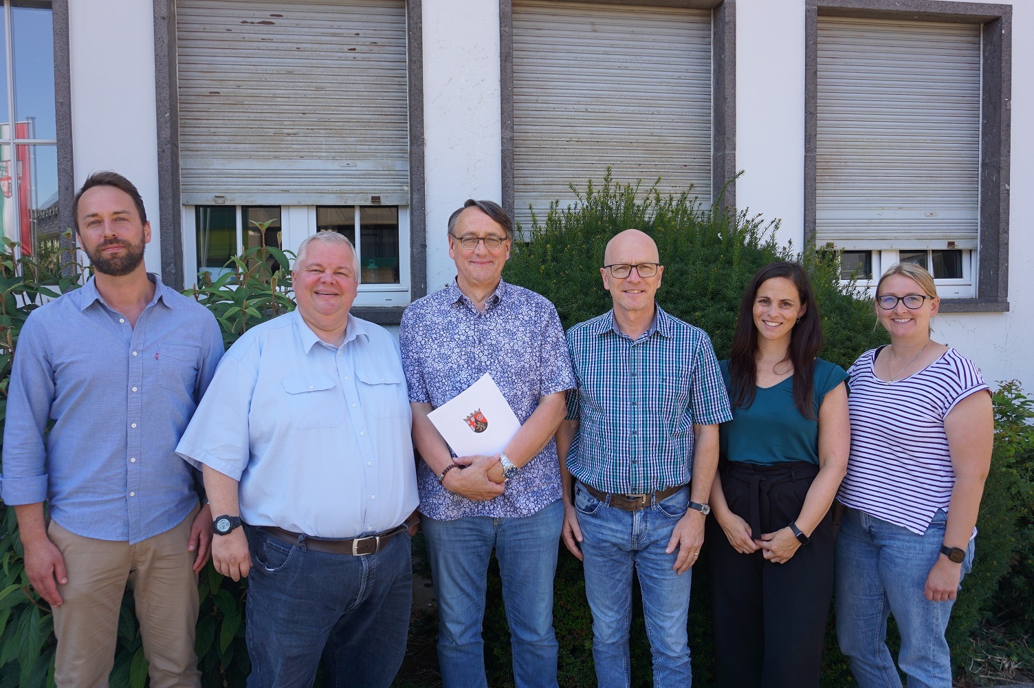 v.l.n.r.: Michael Brodam, Wolfgang Goeken, Axel Spitzlei, Dirk Meid, Jasmin Alter und Janine Pitzen