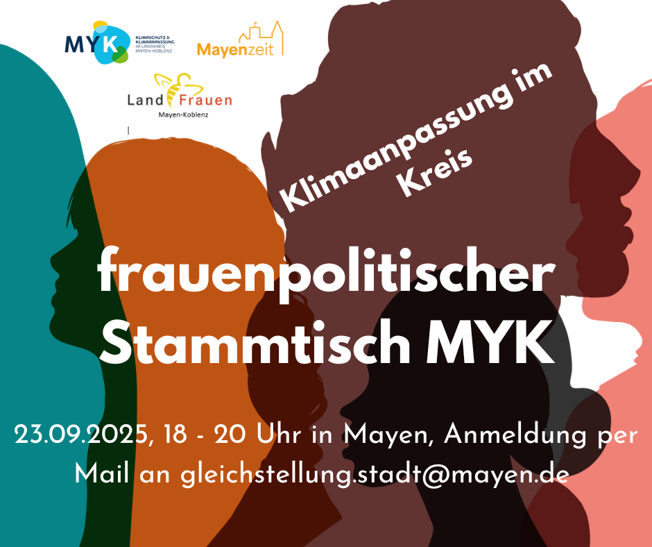 Der erste kreisweite frauenpolitische Stammtisch am 23. September Plakat zur Veranstaltung