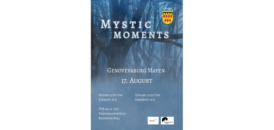 Die Ettringer Blaskapelle mit ihrem Programm „Mystic Moments“ bei der Burgfestspielen zu Gast Plakat zur Veranstaltung
