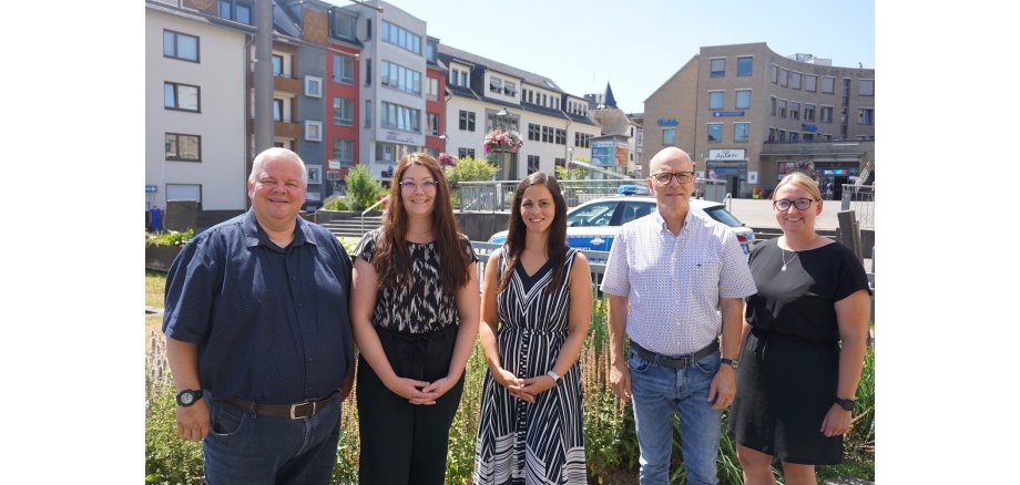 v.l.n.r.: Wolfgang Goeken, Sabrina Retterath, Jasmin Alter, Dirk Meid und Janine Pitzen