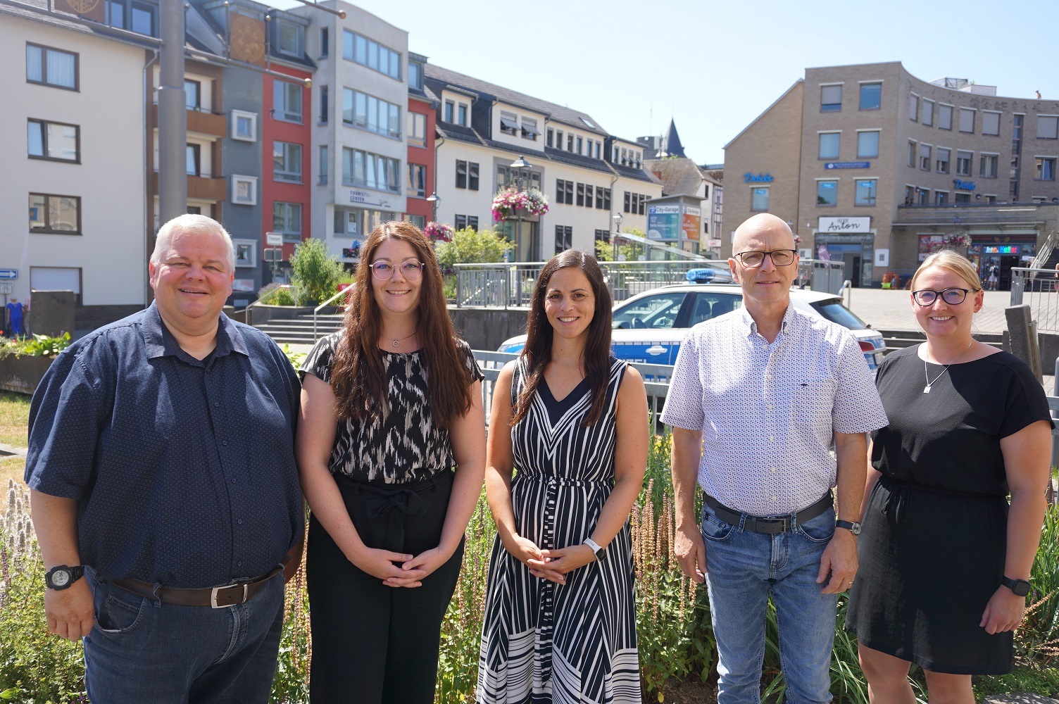 v.l.n.r.: Wolfgang Goeken, Sabrina Retterath, Jasmin Alter, Dirk Meid und Janine Pitzen