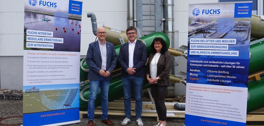 v.l.n.r.: Dirk Meid, Dr. Christian Henrich und Dagmar Luxem