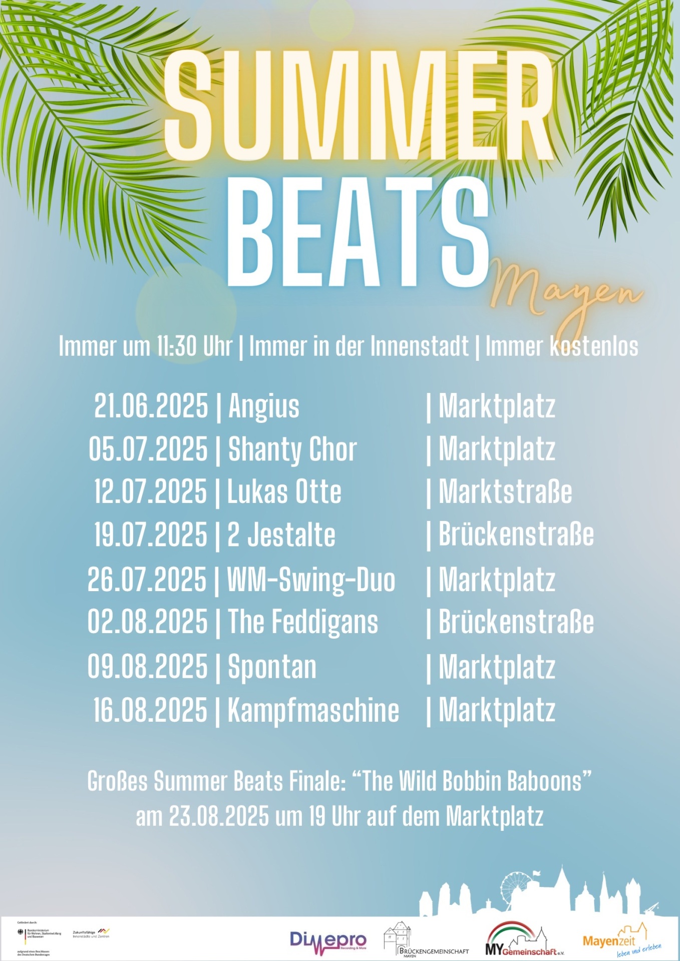 Die Summer Beats bieten auch im Jahr 2025 ein abwechslungsreiches Programm