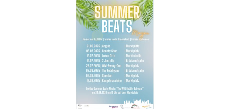 Die Summer Beats bieten auch im Jahr 2025 ein abwechslungsreiches Programm