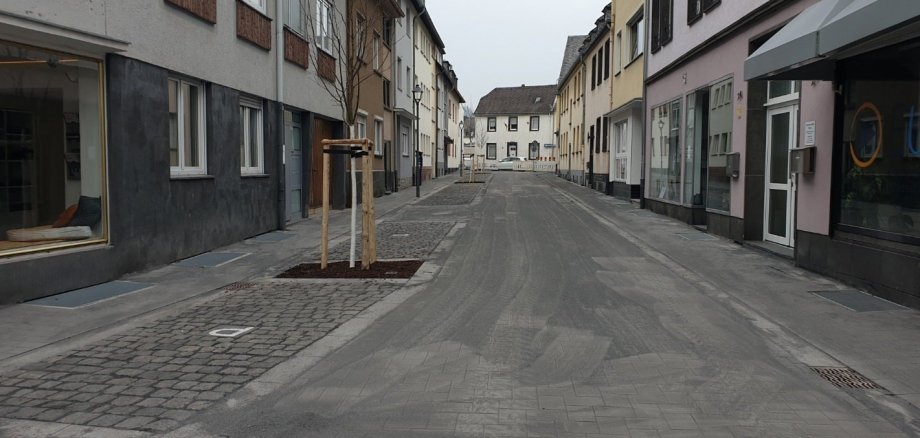 Ansicht des neuen Teils der Brückenstraße