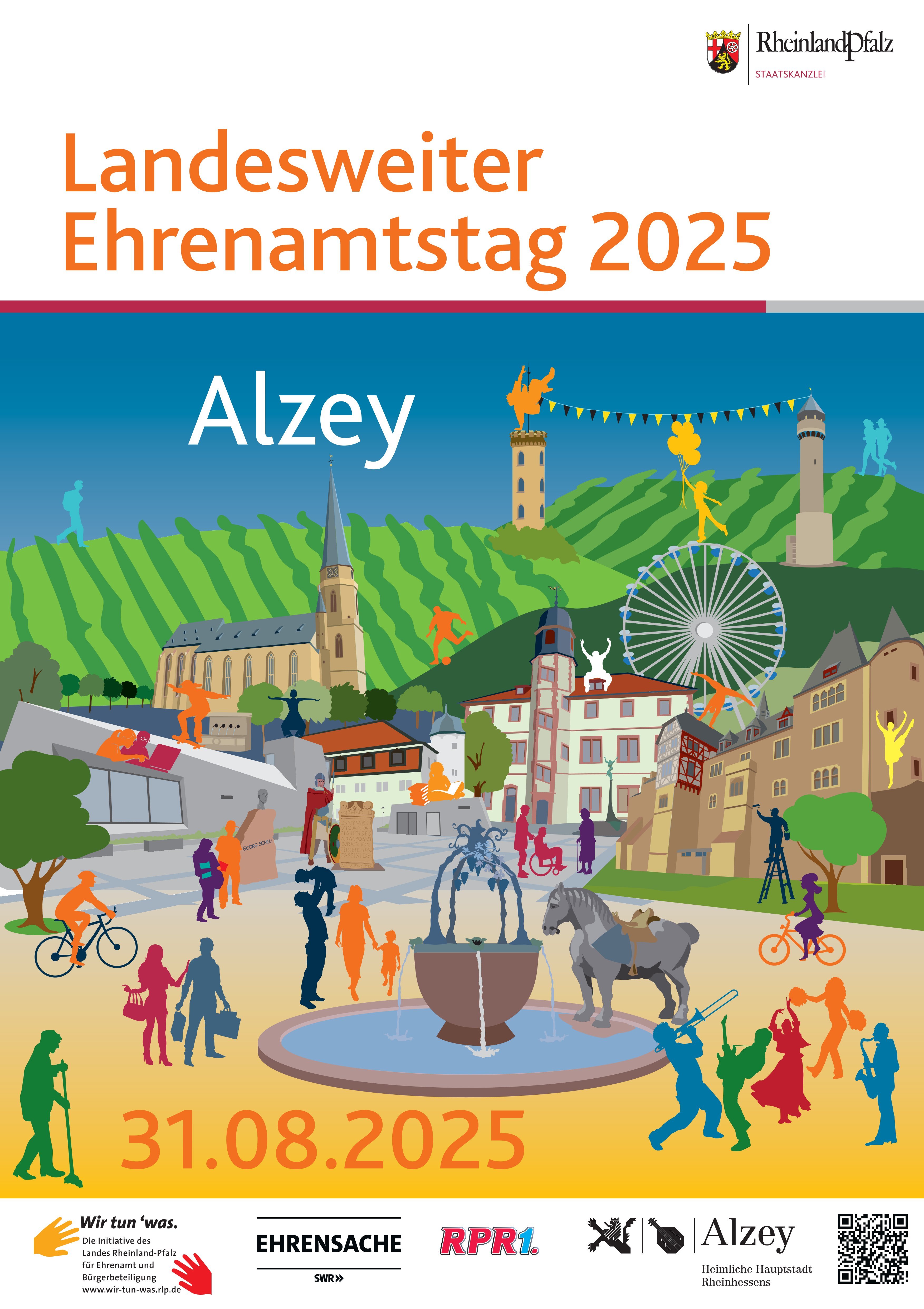 Flyer zum 22. Landesweiter Ehrenamtstag in Alzey