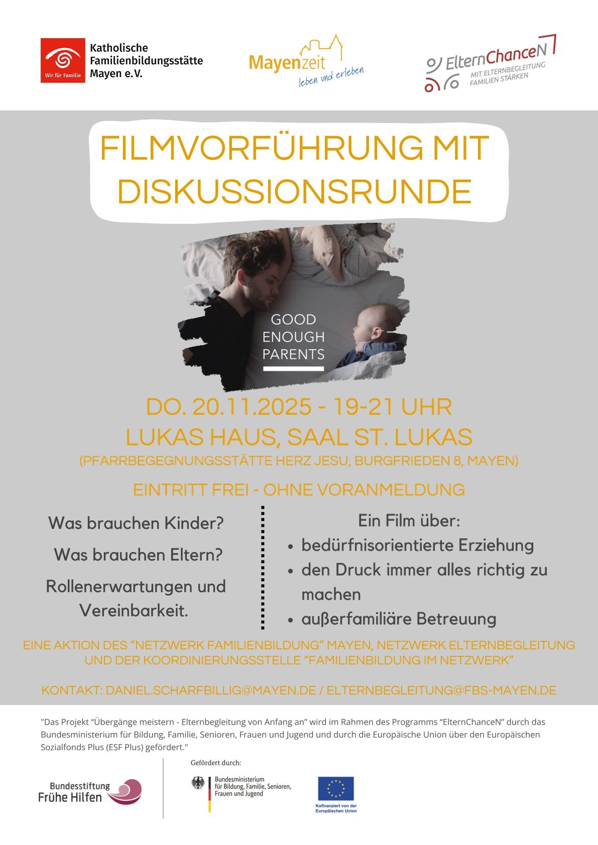 Plakat zum Filmabend