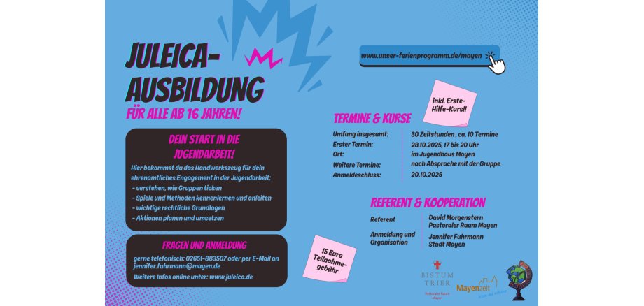 Alle Informationen zur Juleica-Schulung