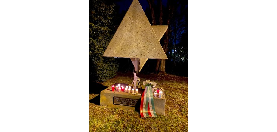 Der Schweigeweg erinnert jedes Jahr an die Geschehnisse in der Reichspogromnacht