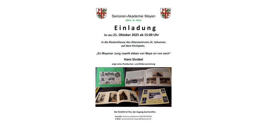 Plakat zur Veranstaltung