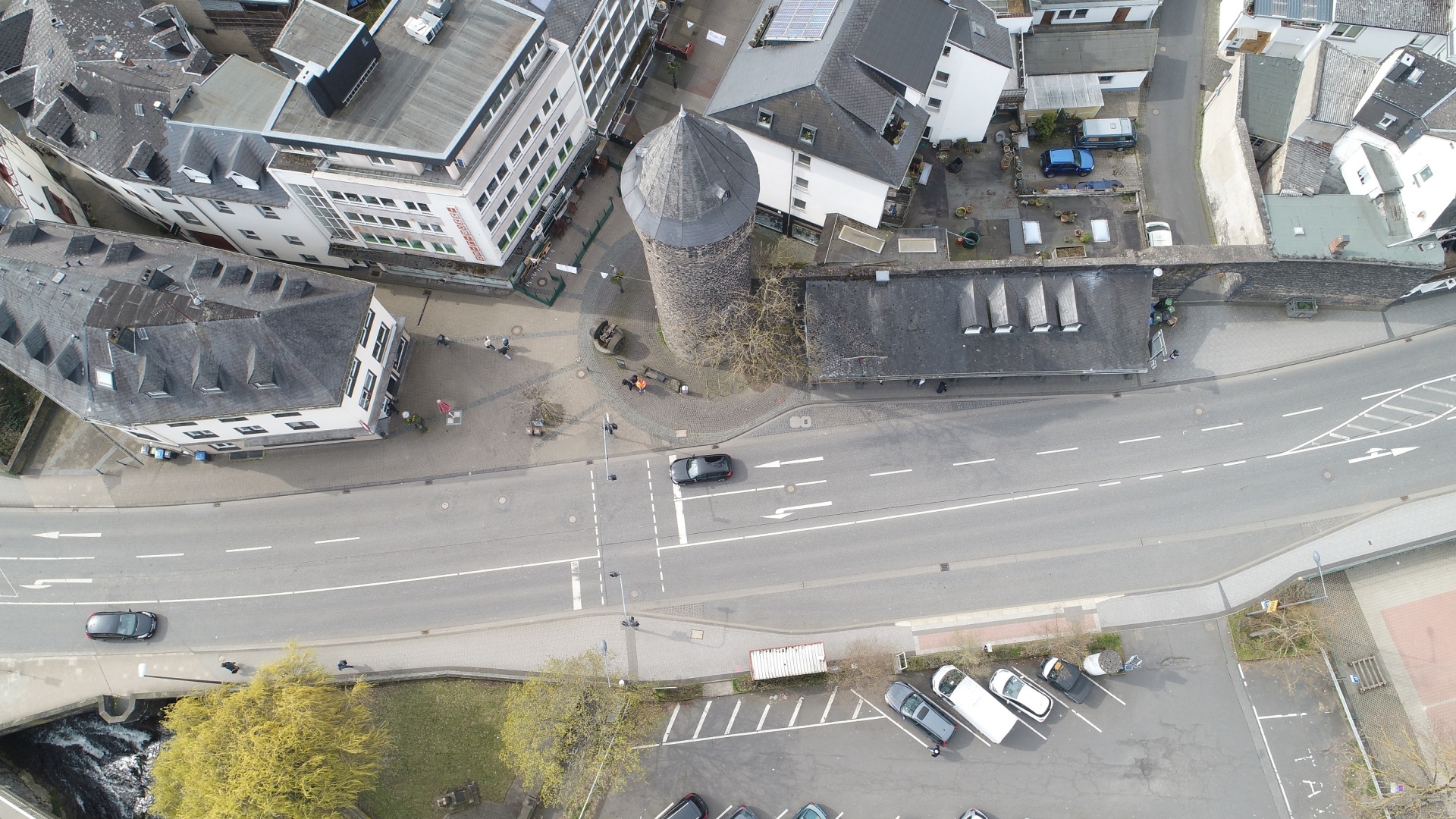 Drohnenaufnahme des betroffenen Bereichs
