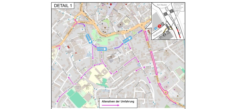 Plan Verkehrsführung