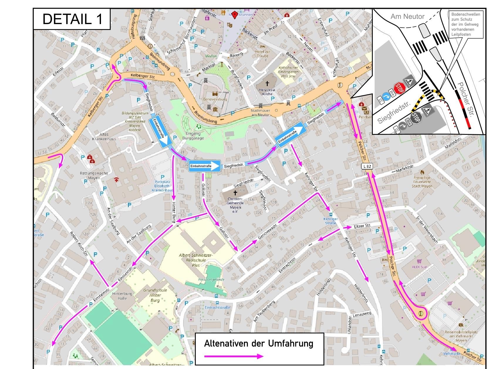 Plan Verkehrsführung