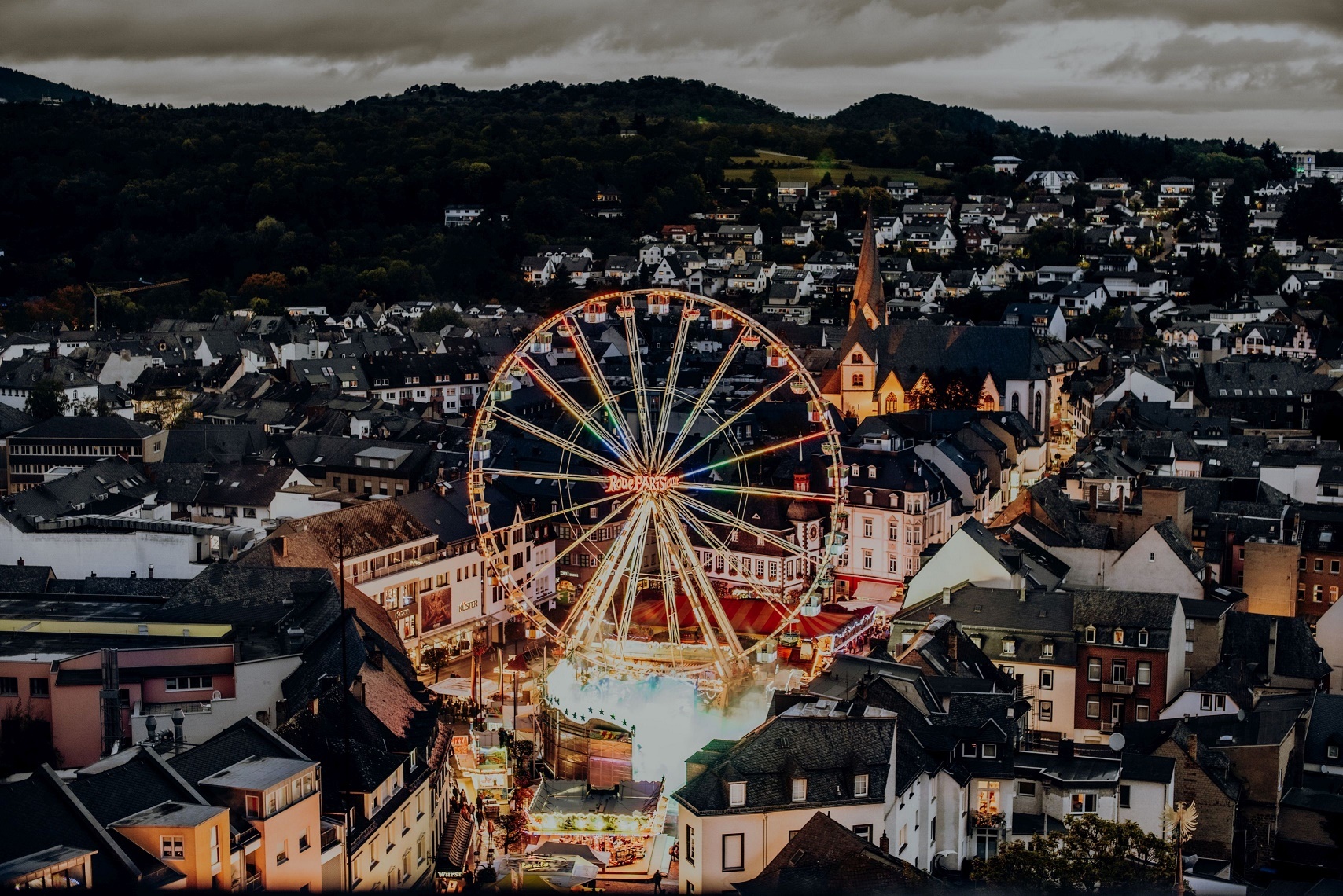 Das Riesenrad auf dem Mayener Marktplatz