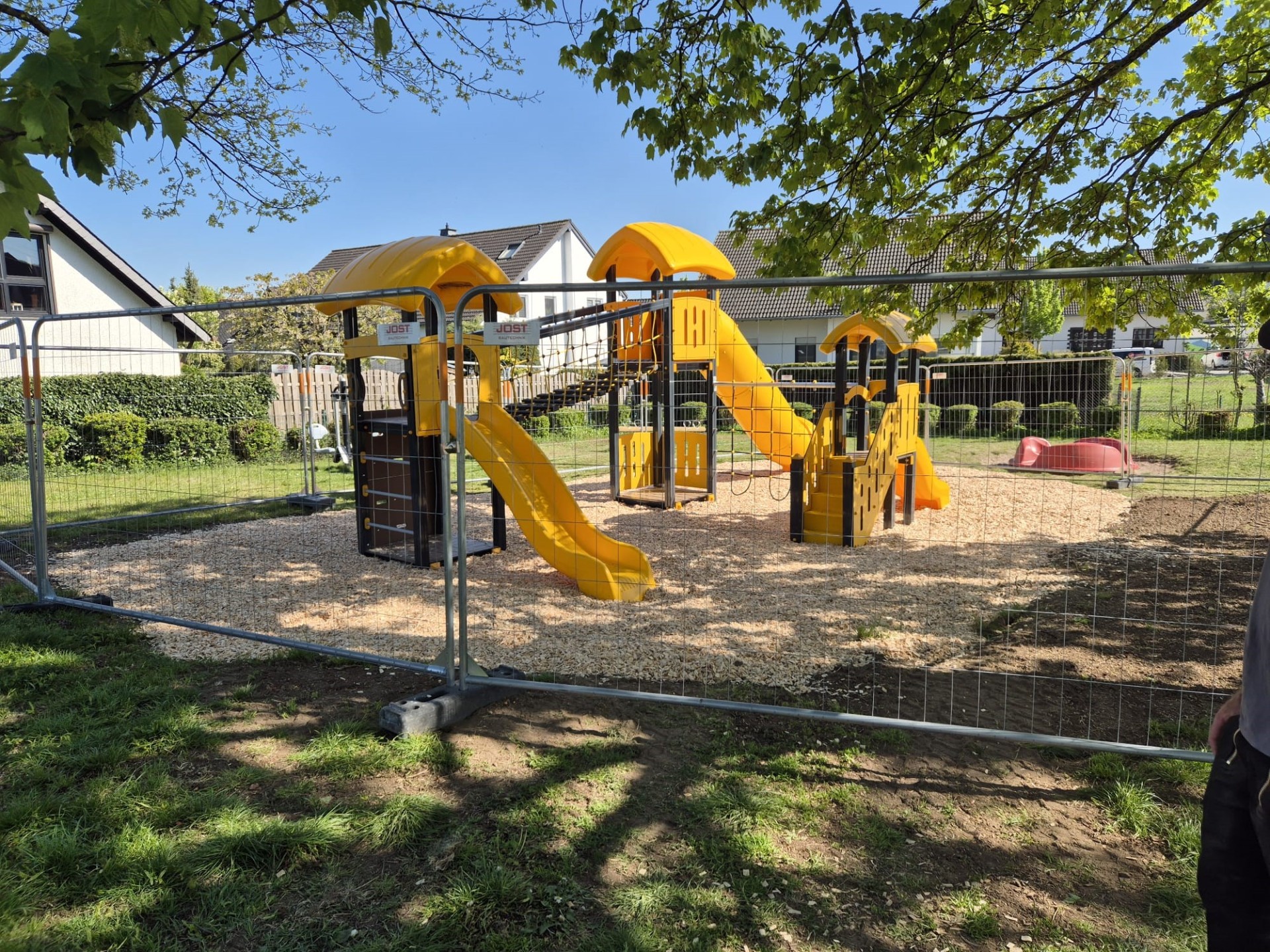 Klettergerüst auf Spielplatz